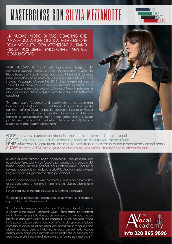 Masterclass con Silvia Mezzanotte